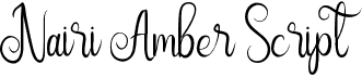 preview image of the Nairi Amber Script font