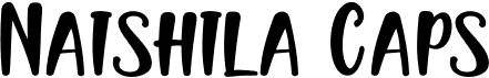 preview image of the Naishila Caps font