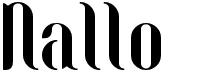 preview image of the Nallo font