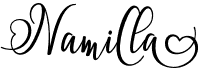 preview image of the Namilla font