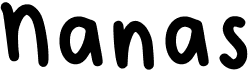 preview image of the Nanas font