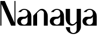 preview image of the Nanaya font