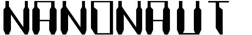 preview image of the Nanonaut font