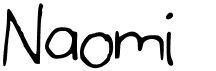 preview image of the Naomi font