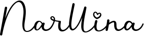 preview image of the Narllina font