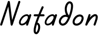 preview image of the Natadon font