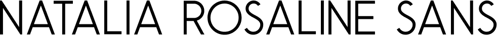 preview image of the Natalia Rosaline Sans font