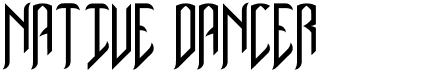 preview image of the Native Dancer font