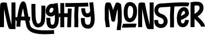 preview image of the Naughty Monster font