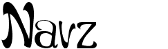 preview image of the Navz font