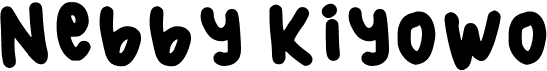 preview image of the Nebby Kiyowo font