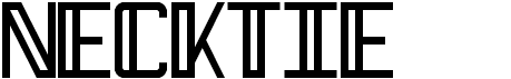 preview image of the Necktie font