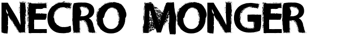 preview image of the Necro Monger font