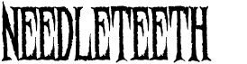 preview image of the Needleteeth font