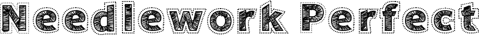 preview image of the Needlework Perfect font