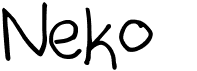 preview image of the Neko font