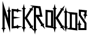 preview image of the Nekrokids font