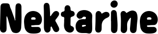 preview image of the Nektarine font