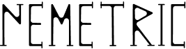 preview image of the Nemetric font