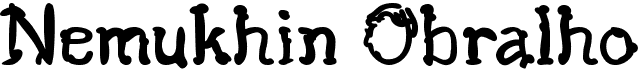 preview image of the Nemukhin Obralho font