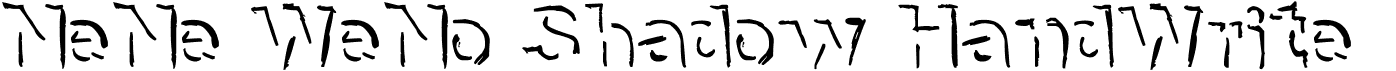 preview image of the NeNe WeNo Shadow HandWrite font