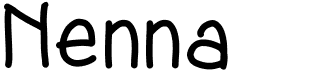 preview image of the Nenna font