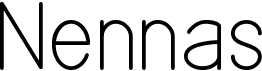 preview image of the Nennas font