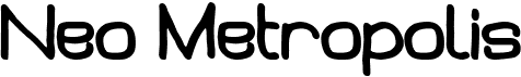 preview image of the Neo Metropolis font