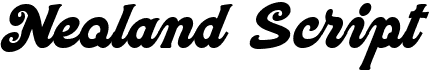 preview image of the Neoland Script font
