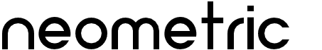 preview image of the Neometric font