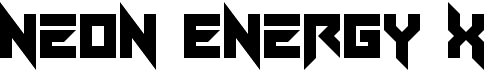 preview image of the Neon Energy X font
