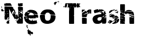 preview image of the Neo Trash font