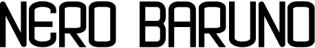 preview image of the Nero Baruno font