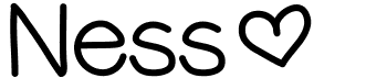 preview image of the Ness font