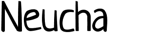 preview image of the Neucha font