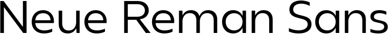 preview image of the Neue Reman Sans font