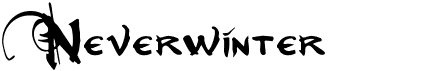 preview image of the Neverwinter font