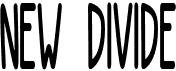 preview image of the New Divide font
