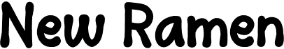 preview image of the New Ramen font