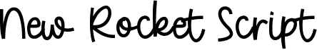 preview image of the New Rocket Script font