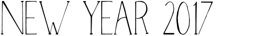 preview image of the New Year 2017 font