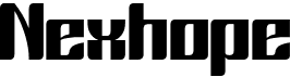 preview image of the Nexhope font