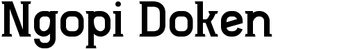 preview image of the Ngopi Doken font