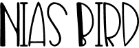 preview image of the Nias Bird font