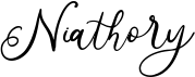 preview image of the Niathory font