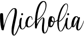 preview image of the Nicholia font