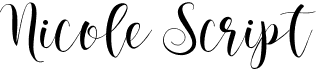 preview image of the Nicole Script font