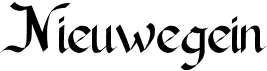 preview image of the Nieuwegein font