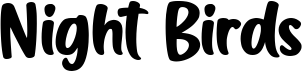 preview image of the Night Birds font