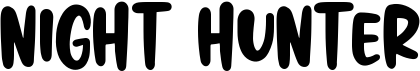 preview image of the Night Hunter font